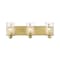 Z-Lite Beckett 3 Light Vanity, Olde Brass And Clear Seedy 492-3V-OBR - alternate 5